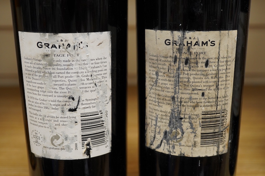 Two bottles of Grahams vintage port, 2000